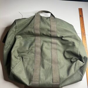 Vintage 1988 US Military Flyers Helmet Bag Olive Drab Canvas Duffel 80s Surplus